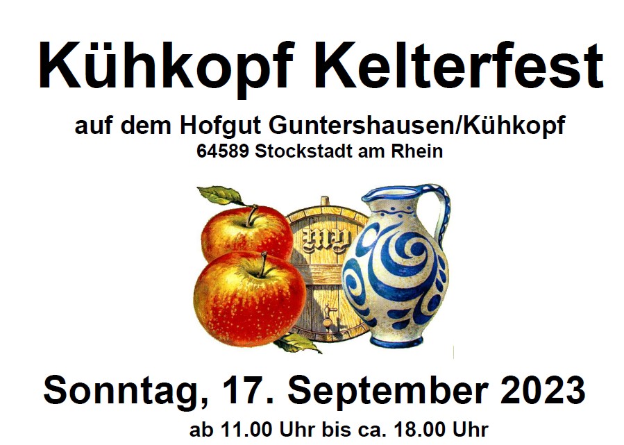 Kelterfest 2023 auf dem Hofgut Guntershausen